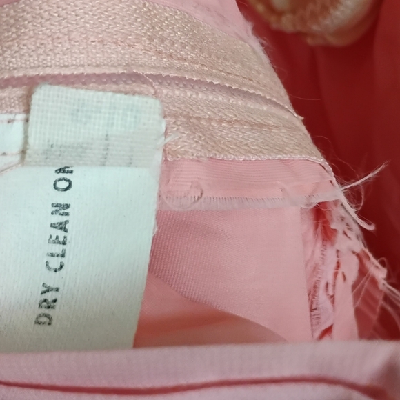 Vintage 1970s Coquette Spaghetti Strap Lace Ribbon Maxi Dress - Picture 6 of 7